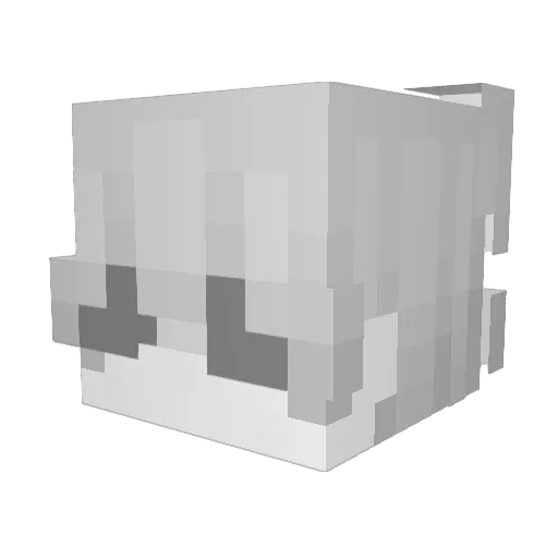 Sphinxx Minecraft avatar head, 3D render
