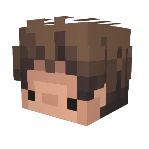 Sphiry Minecraft avatar head, 3D render