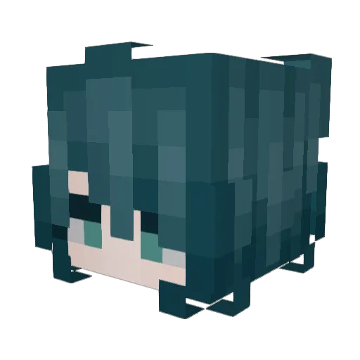 Sphynx02 Minecraft avatar head, 3D render