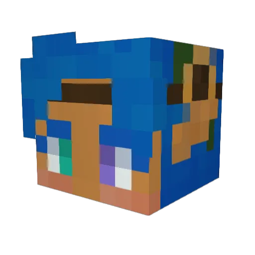 Sphyra21 Minecraft avatar head, 3D render