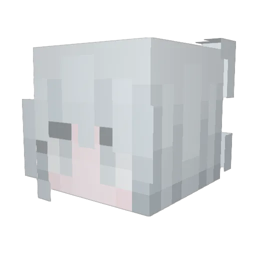 Sphyxien Minecraft avatar head, 3D render