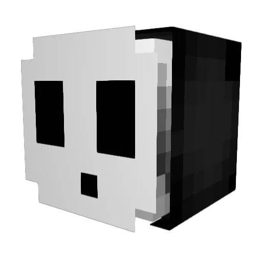 SpiNixX Minecraft avatar head, 3D render