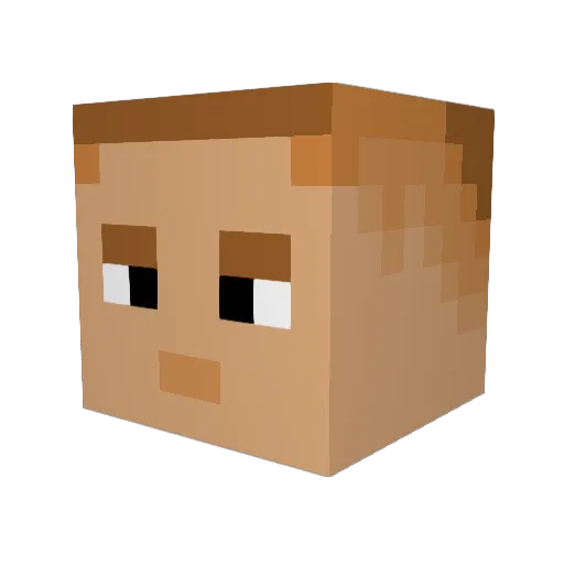 Spice1_1 Minecraft avatar head, 3D render