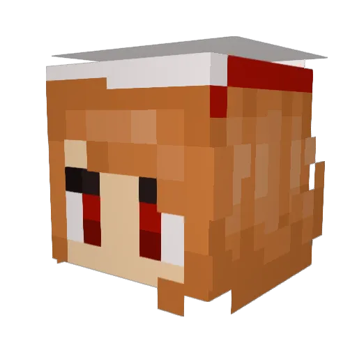 Spice_N_Wolf Minecraft avatar head, 3D render