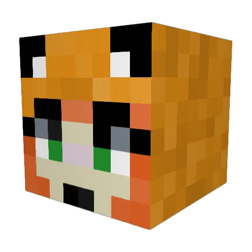 Spicelady2 Minecraft avatar head, 3D render
