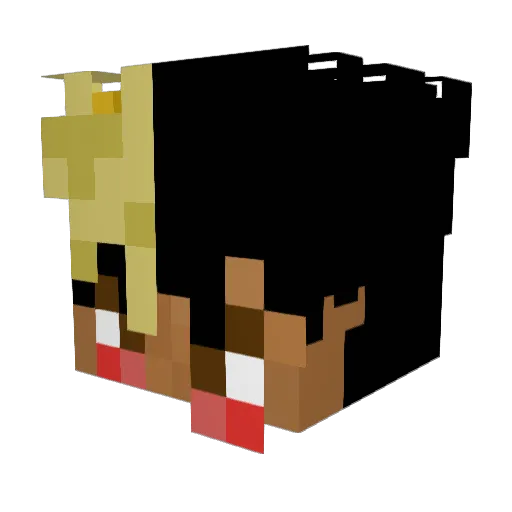 SpiceyClams Minecraft avatar head, 3D render