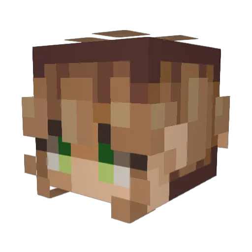 Spiciii23 Minecraft avatar head, 3D render