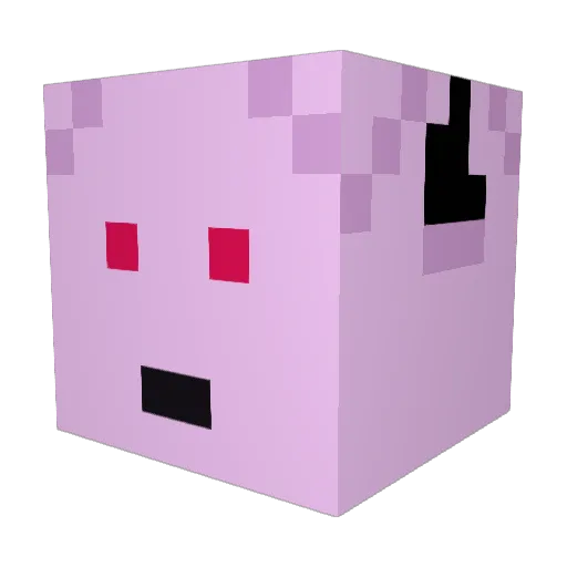 Spicolvegas Minecraft avatar head, 3D render