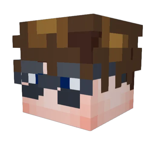 SpicyAlloy7196 Minecraft avatar head, 3D render