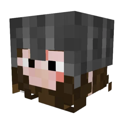 SpicyAttorney Minecraft avatar head, 3D render