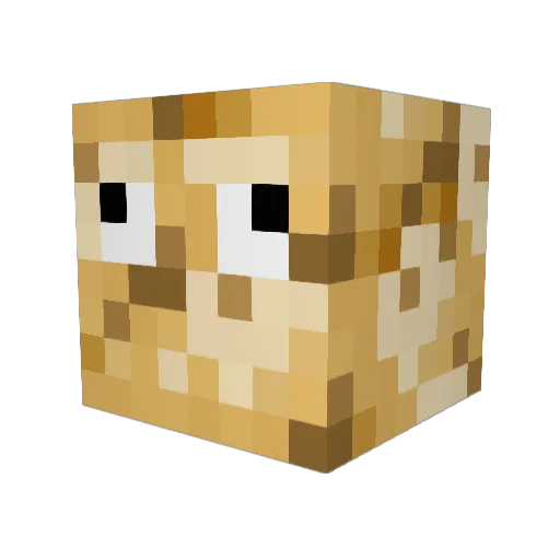 SpicyGatorade Minecraft avatar head, 3D render
