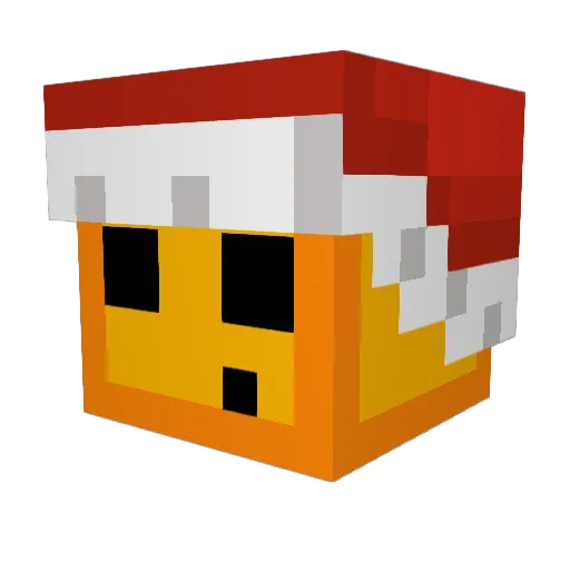 SpicyMango_ Minecraft avatar head, 3D render
