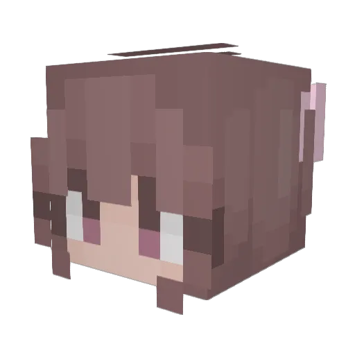 SpicyMarie Minecraft avatar head, 3D render