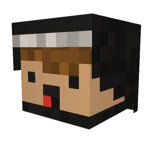 SpicyMemeball Minecraft avatar head, 3D render