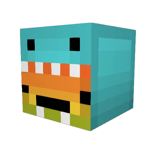 SpicyMunchkin Minecraft avatar head, 3D render