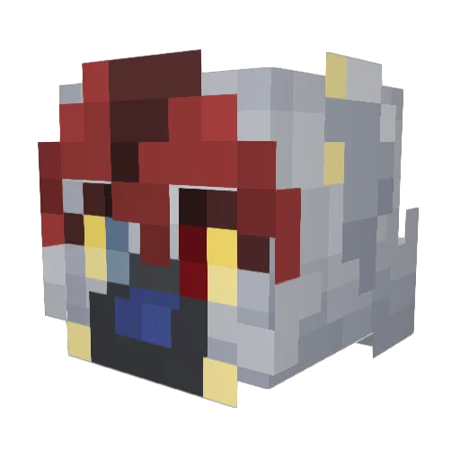SpicyNugg3t Minecraft avatar head, 3D render