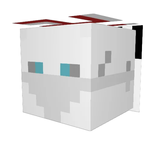 SpicyNut Minecraft avatar head, 3D render