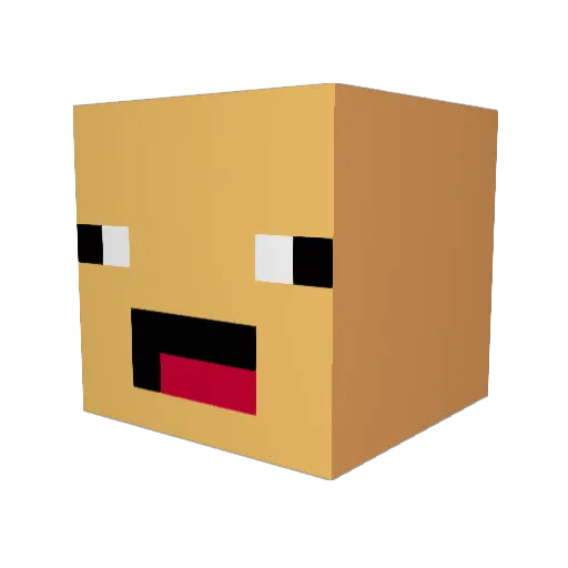 SpicyPlains4829 Minecraft avatar head, 3D render