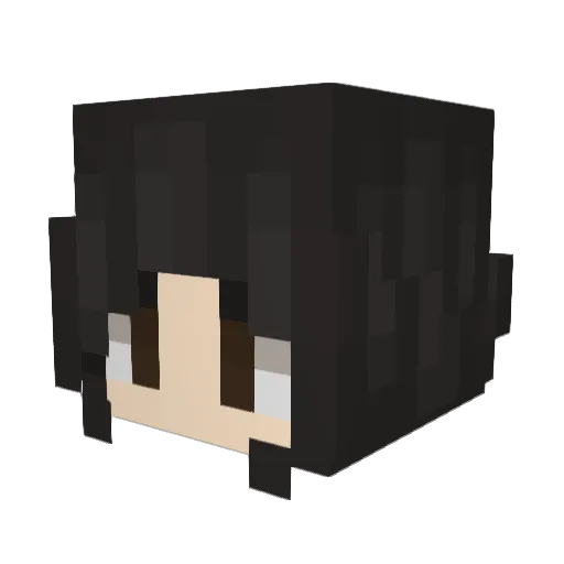 SpicyRamdon Minecraft avatar head, 3D render