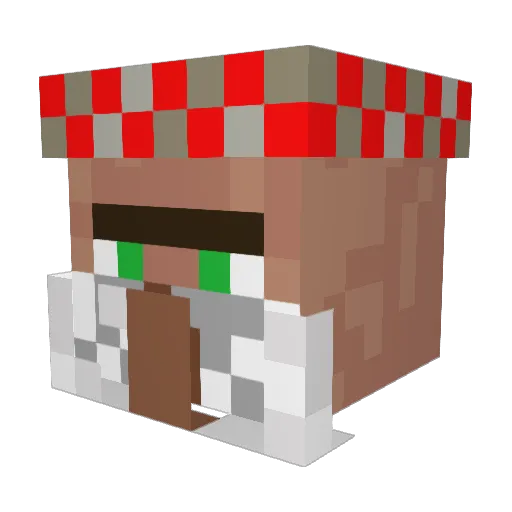 SpicyRedPotato Minecraft avatar head, 3D render