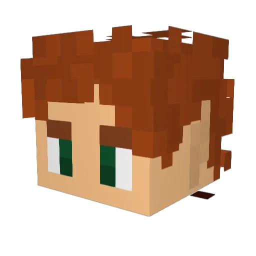 SpicyRoastedBaby Minecraft avatar head, 3D render