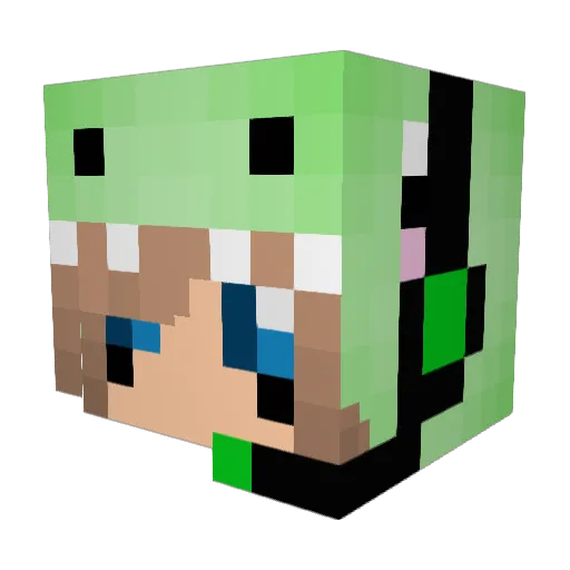 SpicySean Minecraft avatar head, 3D render