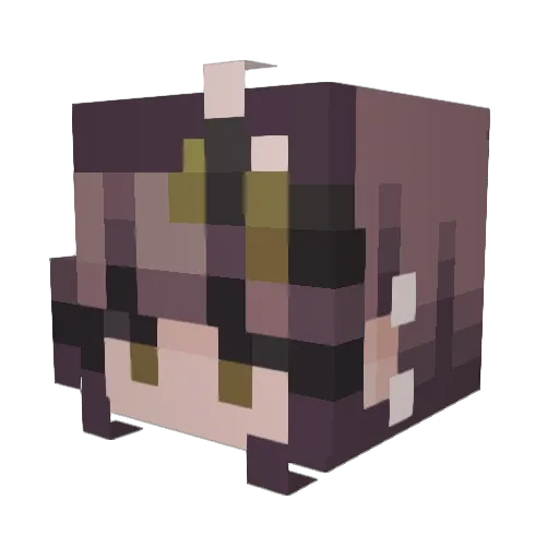 SpicyW0man Minecraft avatar head, 3D render