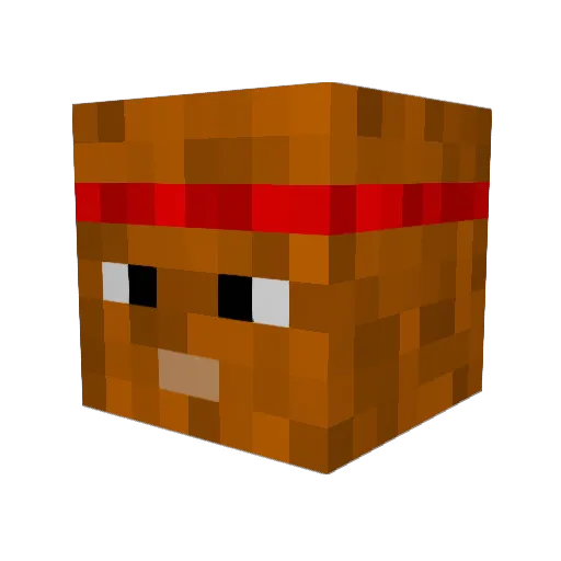 Spicy_Bones Minecraft avatar head, 3D render