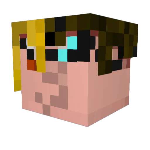 Spicy_Boyy Minecraft avatar head, 3D render