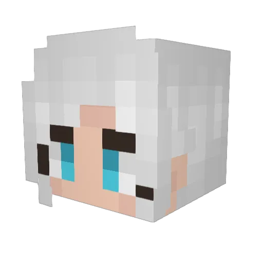 Spicy_Violet Minecraft avatar head, 3D render