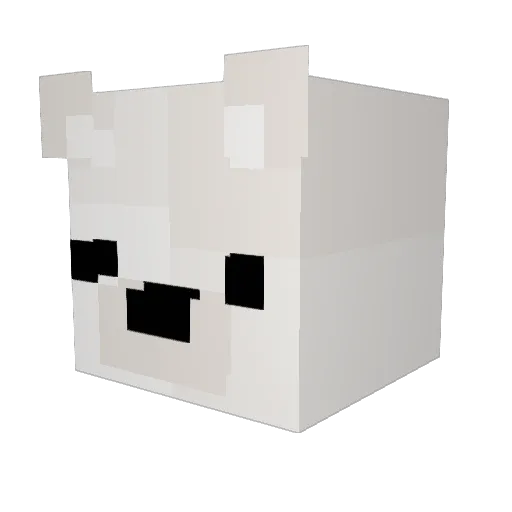 Spicyelbow Minecraft avatar head, 3D render