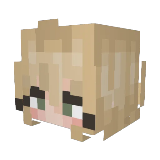 Spicymilk18 Minecraft avatar head, 3D render