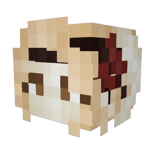 Spicymixture Minecraft avatar head, 3D render
