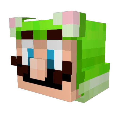 Spicytufo Minecraft avatar head, 3D render