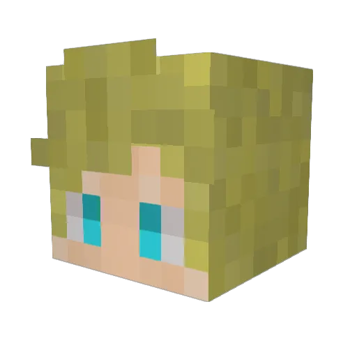 Spicyyobro Minecraft avatar head, 3D render