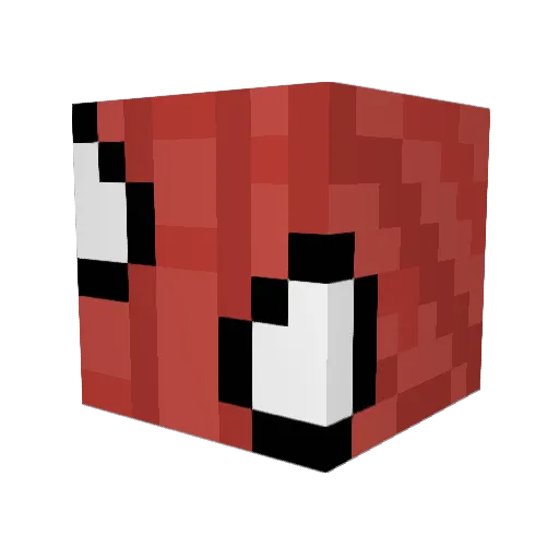 SpidaJitt Minecraft avatar head, 3D render