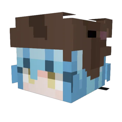 Spidaa7 Minecraft avatar head, 3D render