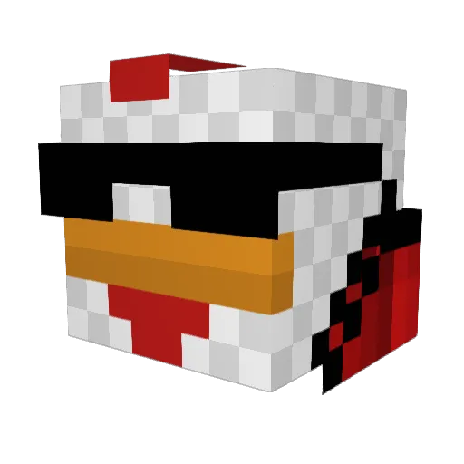 Spider1231 Minecraft avatar head, 3D render