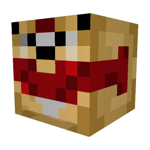Spider8989 Minecraft avatar head, 3D render