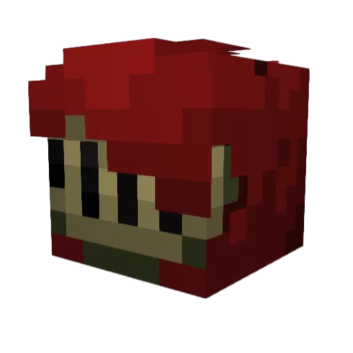 SpiderAssassin03 Minecraft avatar head, 3D render