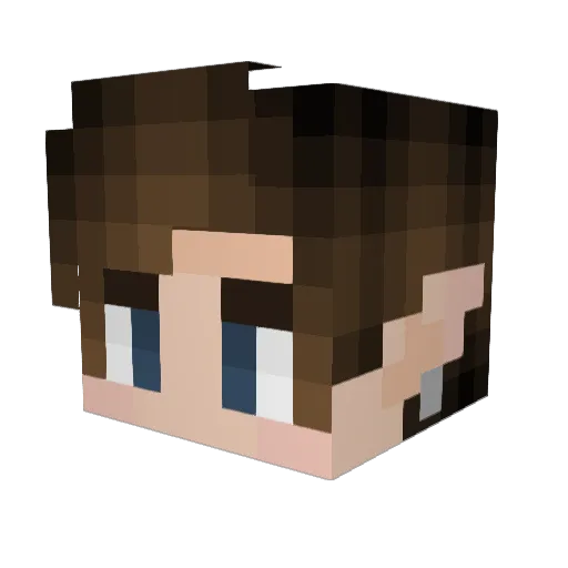 SpiderEnby Minecraft avatar head, 3D render