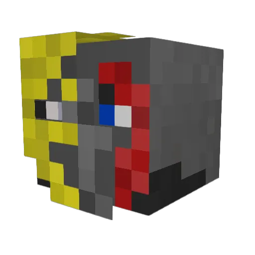 SpiderJockeyCZ Minecraft avatar head, 3D render