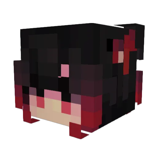 SpiderLilies Minecraft avatar head, 3D render