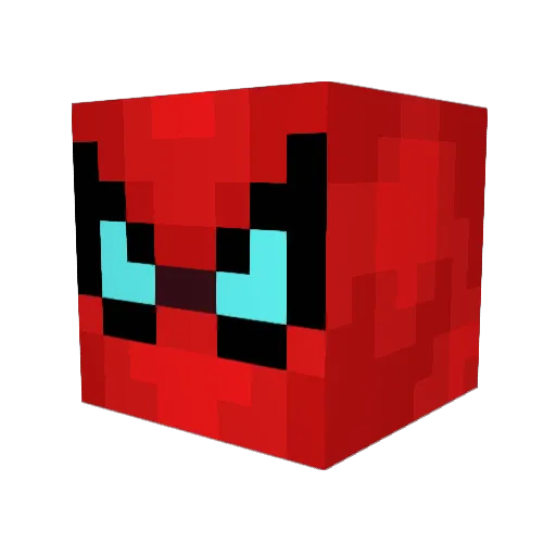 SpiderLumi Minecraft avatar head, 3D render