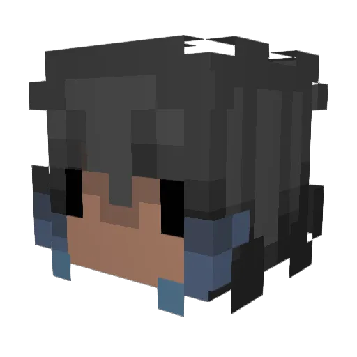 SpiderMuffin Minecraft avatar head, 3D render