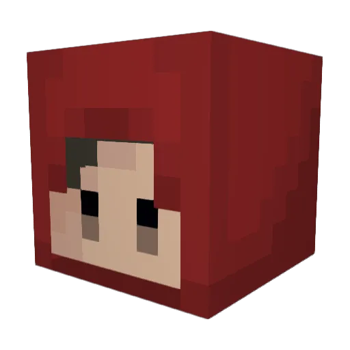 SpiderPapol Minecraft avatar head, 3D render