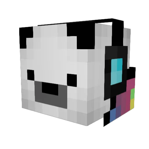 SpiderPig162 Minecraft avatar head, 3D render