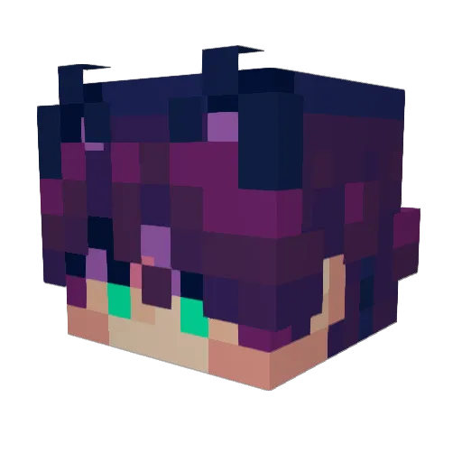 SpiderPikachu26 Minecraft avatar head, 3D render