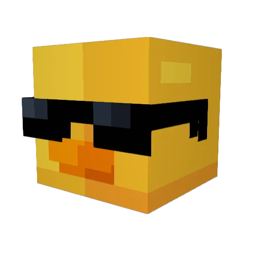 SpiderRa Minecraft avatar head, 3D render