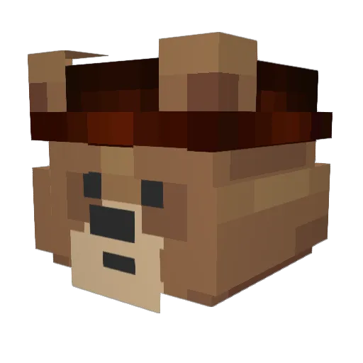 SpiderSinge Minecraft avatar head, 3D render